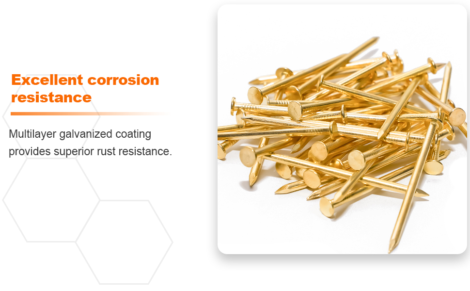 700pc Gold Nails 4