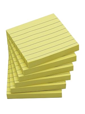 lined sticky note 3x4