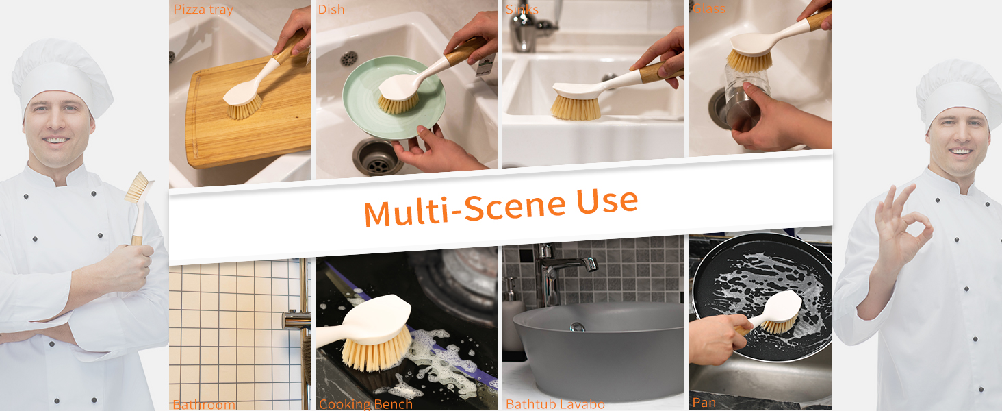 Kitchen Brushes for Dishes are Wide Usage,They are Powerful Decontamination Cleaning Tools.