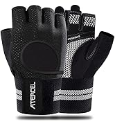 ATERCEL Weight Lifting Gloves Breathable Workout Gloves with Wrist Support for Gym, Exercise, Pul...