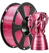 TEQStone Metallic PETG Filament 1.75mm, 3D Printer Filament with Stunning Metal Luster, +/- 0.02m...