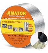 Afudrvey Butyl Waterproof Tape, 2 inch x16 feet Aluminum Foil Tape, Butyl Sealant Tape for RV Roo...