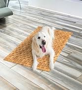 Art3d Bamboo Shower Mat for Bathroom Sauna Step Spa Outdoors, Bamboo Rug Floor Mat Accessory, 34 ...