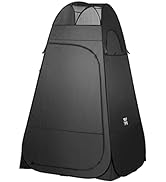 TRIPTIPS Pop Up Shower Tent with Floor Changing Tent with Mesh Window Camping Shower Tent 6.9 FT ...