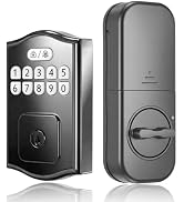 RUIKANG POWER Keyless Entry Door Lock, Electronic Deadbolt with 200 User Codes & 4 Backup Keys, A...