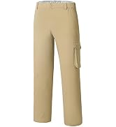 BASSDASH Men's Fishing Cargo Pants Water Resistant Quick Dry Lightweight UPF 50+ for Outdoor Hiki...