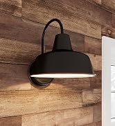 Design House 579375 Mason Industrial Farmhouse, Modern 1-Light Indoor/Outdoor Wall Mount 10-inch ...