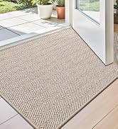 LUMI Ultra Thin Indoor Door Mat for Entrance 17"x30", Non Slip Entryway Mat, Low Profile Doormat,...