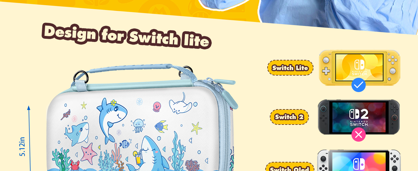 Gurgitat 6in1 Kits Accessories Bundle for Nintendo Switch Lite 2019