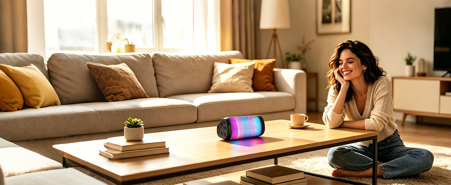 Bluetooth speakers are suitable for home, studio, office, and any other indoor environment