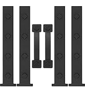 HILLMASTER Garage Door Magnetic Decorative Hardware, 6 Pieces Rectangle Garage Door Magnets Accen...