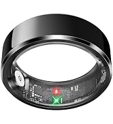 Smart Ring for Men, Fitness & Activity Tracker with Blood Pressure/Heart Rate Monitor, Sleep Trac...