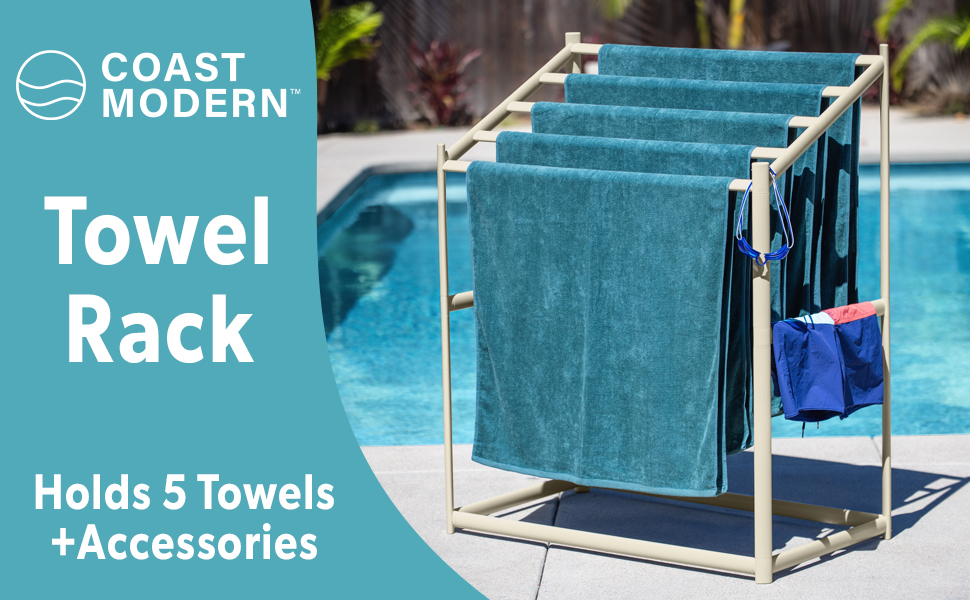 coast modern towel rack