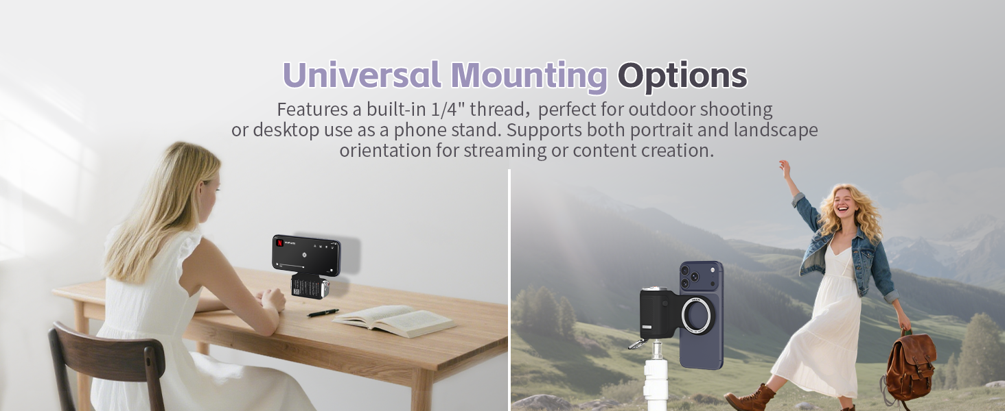 magnetic phone camera grip