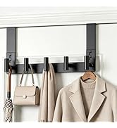 VINHOLD Stainless Steel Over Door Hooks, Over Door Hanger Holder for Robe Cloths, Heavy Duty Towe...