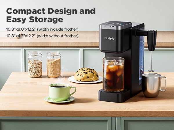 coffee maker with milk frother