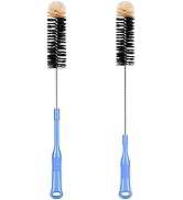 MOSOLAN Bottle Cleaning Brush, 17 Inches Extra Long Handle Water Bottle Brush, Flexible Bendable ...