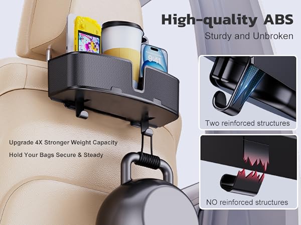 Car Headrest Cup Holder for Back Seat Organizer