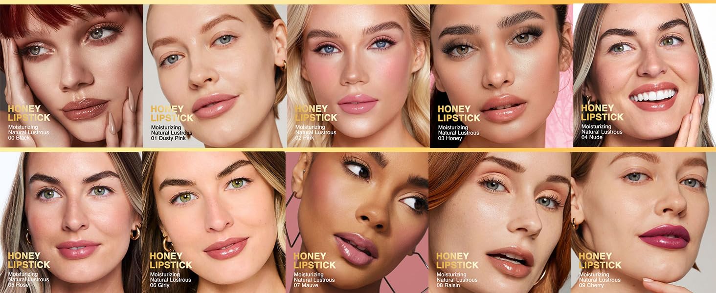 Honey Tinted Lip Balm for Women, Hydrating Lip Oil Stick Lipstick