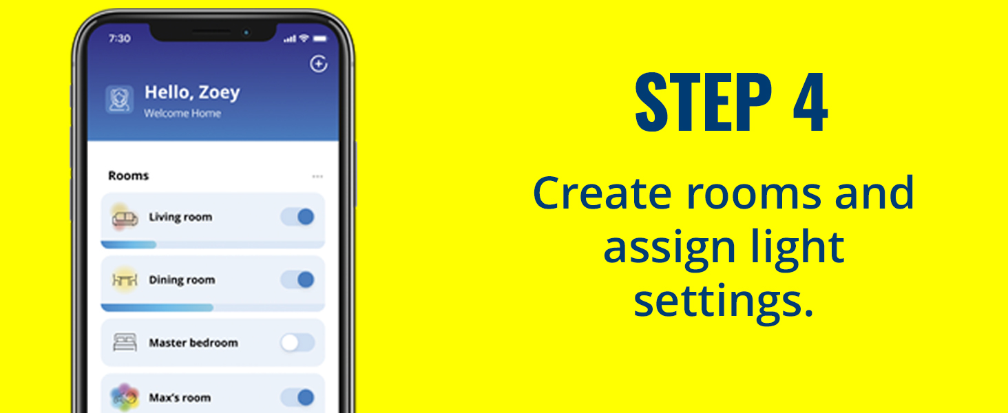 assign light setting