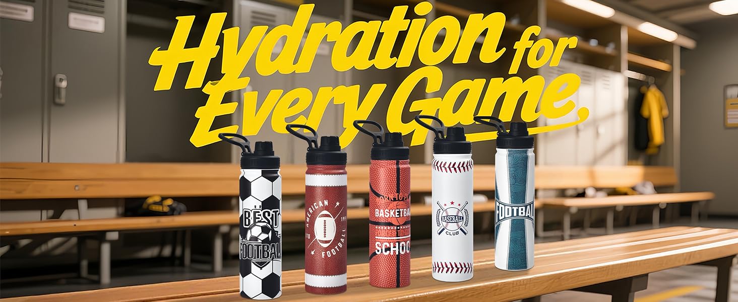 sports water bottle
