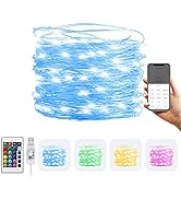 Broadlink LED Fairy Light 33FT 16 Color Changing RGB Twinkle String Lights with 4 Lighting Modes ...