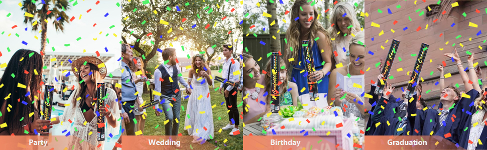 Confetti Party Poppers