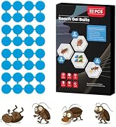 32 Pack Roach Killer Indoor Infestation Roaches Gel Bait Stations, Powerful Cockroach Killer Indo...