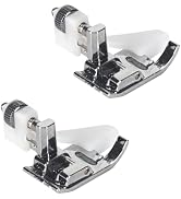 2Pcs Silver Blind Stitch Hem Foot Sewing Machine Presser Foot Fit for Most Low Shank Snap-On Sing...
