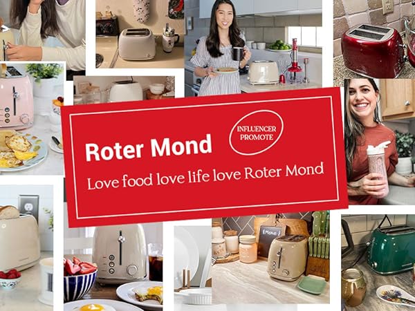 Roter Mond 2 slice Toaster