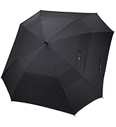 G4Free Extra Large Golf Umbrella 62/68 inch Square Vented Windproof Auto Open Double Canopy Overs...