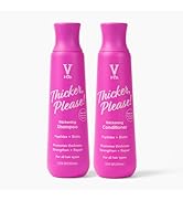 V&Co. Beauty Thickening Hair Shampoo & Conditioner Set (12 Oz. Each) with Peptide Technology, Bio...