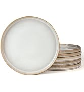 famiware Star Dinner Plates for 6, 10 inches Plate Set, Scratch Resistant, Stoneware Dinnerware, ...
