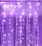 Purple Curtain String Lights