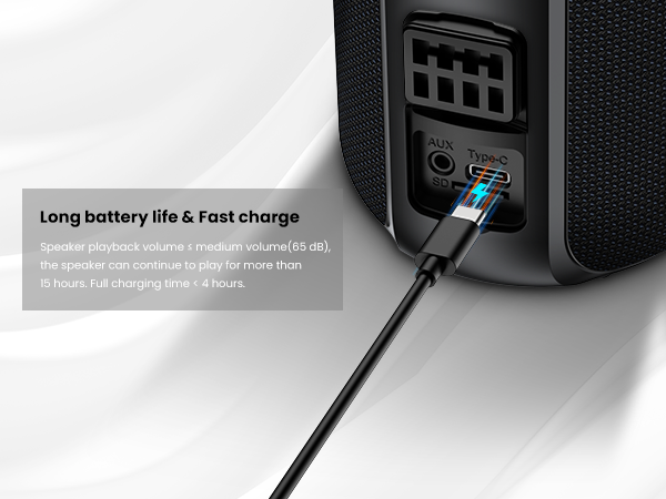 Long battery life & Fast charge