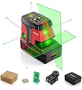 Laser Level,Elikliv 5-Point Self-Leveling Laser Level Line Tool with Pulse Mode-200ft Green Laser...