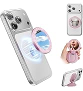 Blissfuhue Portable Double-Sided Magnetic Phone Holder with Mirror, for Magnetic Phone Grip,Folda...