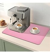 DTCSWACN Coffee Mat Absorbent Dish Drying Mat for Kitchen Counter ,Match with Coffee Machine Dryi...
