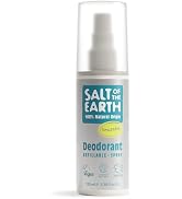 Salt of the Earth - Unscented Refillable Natural Deodorant Spray - 100% Natural Origin Ingredient...