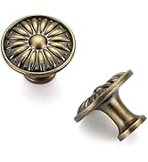 JOY DECOR 10 Pack Kitchen Cabinet Knobs Antique Bronze, 1-1/4 Inch Diameter, Solid Metal Kitchen ...