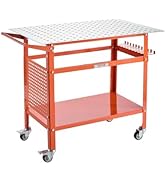 VEVOR Welding Table, 40" x 24" Welding Workbench Table with 800LBS Static Weight Capacity, Movabl...