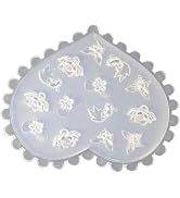 White 3D Silicone Nail Art Mold Set, DIY Decorative Design Tools, False Nails ,DIY 3D Silicone Na...