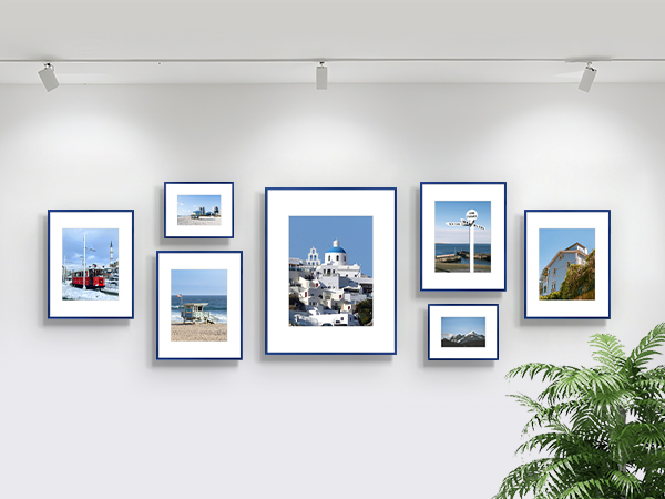 navy blue photo frame: rich, deep-blue finish adds a touch of refined elegance to any space