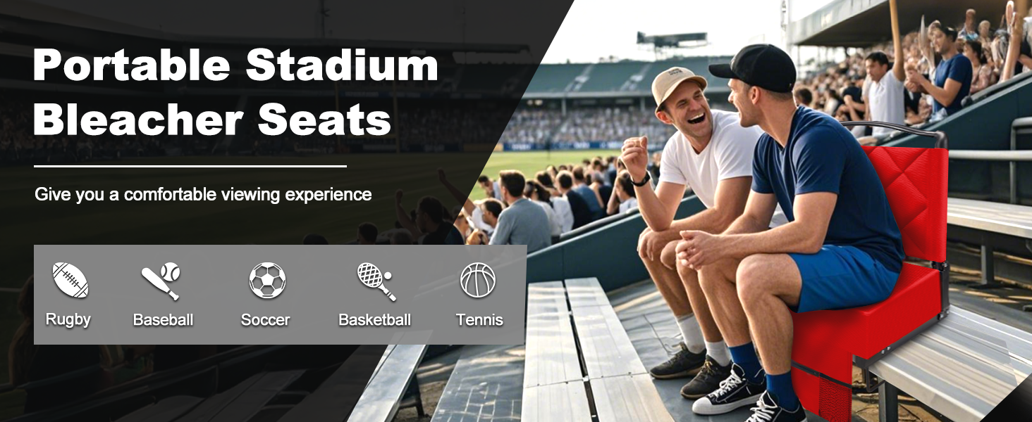 stadium seats with back support cushion