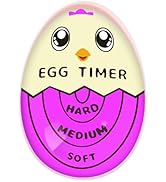 Lasubst Egg Timer for Boiling Eggs that Changes Color When Done, Purple