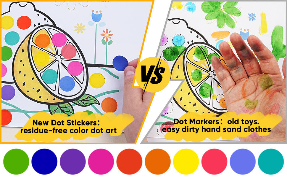 color dots stickers