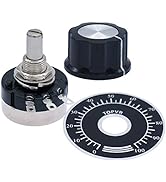 Taiss 2pcs RV24YN20S 10K Potentiometer Single Turn Carbon Film Rotary Taper Potentiometer Used fo...