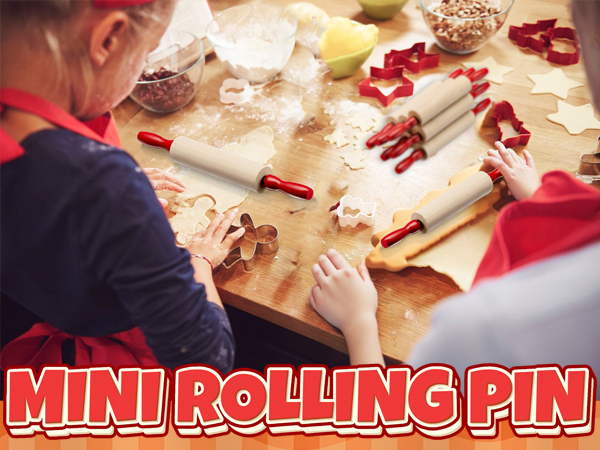 Mini Rolling Pin Kids Rolling Pin Set Small Rolling Pin for Dough