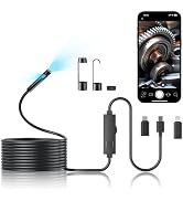 DualLens Endoscope Camera with Light,1920P HD Inspection Camera for Automotive & Home, IP67 Water...