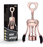 IPOW Wine Opener, Wing Corkscrew, Zinc Alloy Premium Wine Bottle Opener, Manual Multifunctional C...